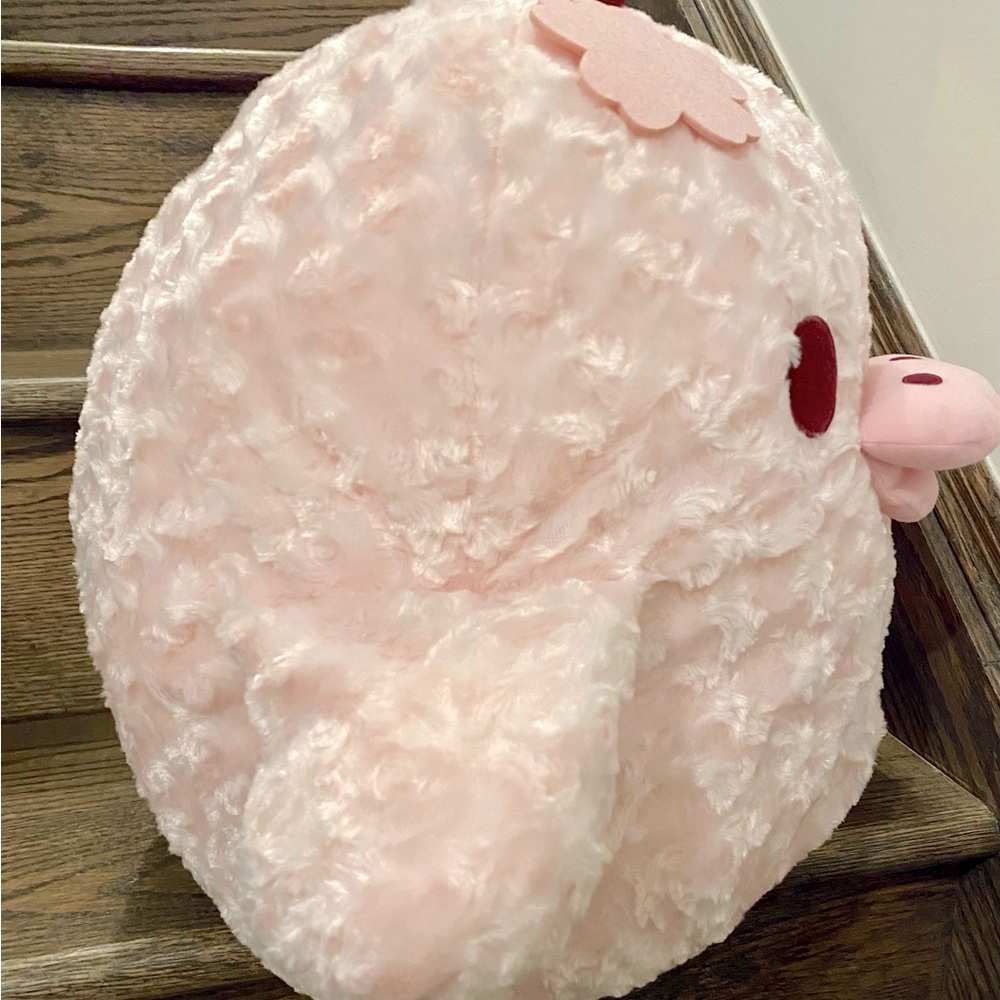Brand new Rilakkuma Kiiroitori big Sakura Rose Fur Plush from Japan - Picture 2 of 5